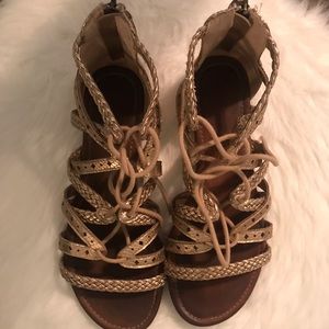 francesca’s lace up sandals.